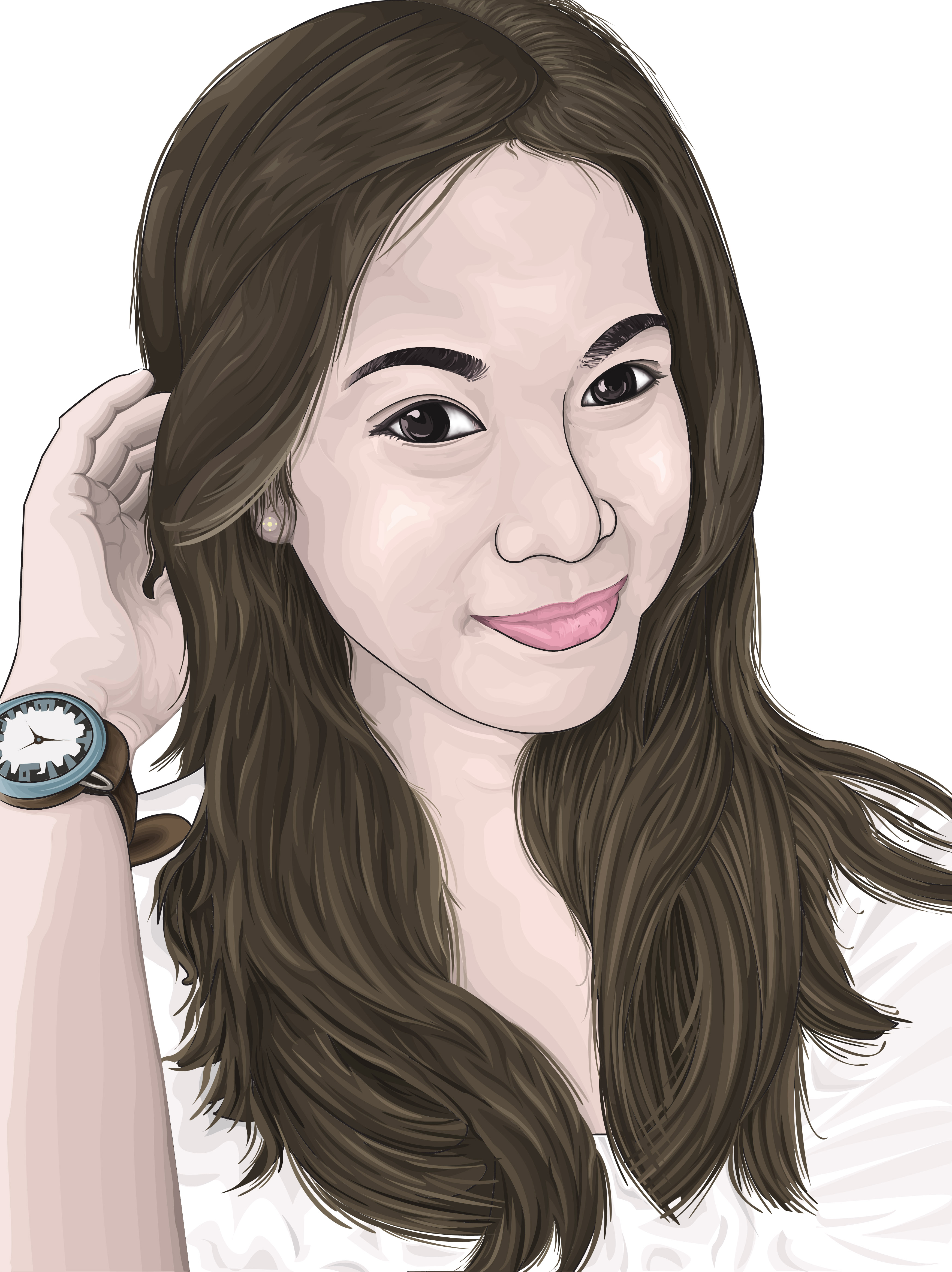 real to draw face how galeri  wendyapro  vektor